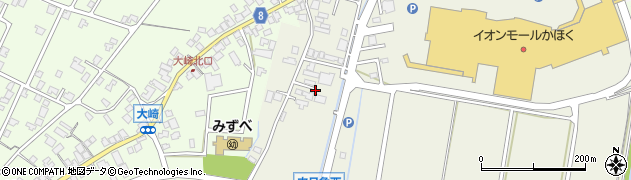 石川県かほく市内日角ヲ周辺の地図