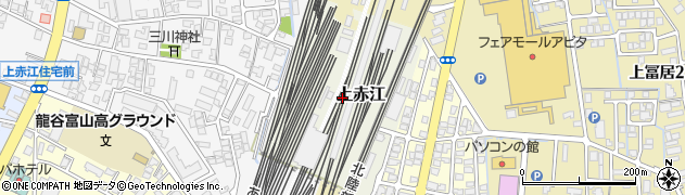 富山県富山市上赤江周辺の地図