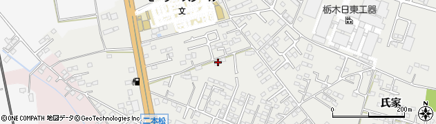 栃木県さくら市氏家3450-22周辺の地図