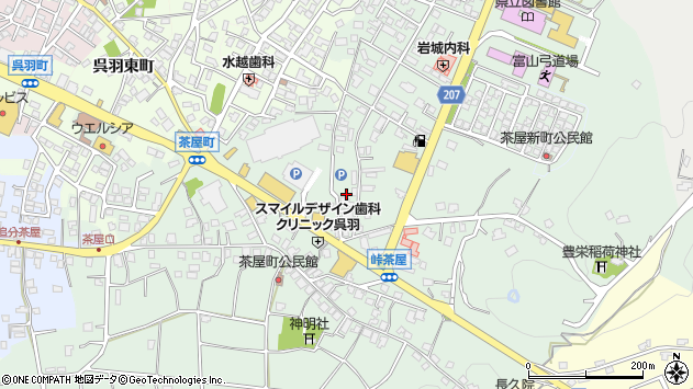 〒930-0115 富山県富山市茶屋町の地図