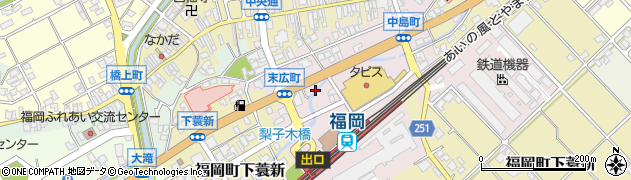 富山県高岡市福岡町末広町周辺の地図