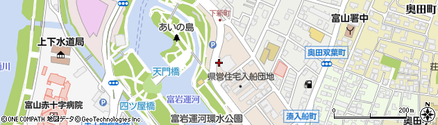 富山県富山市湊入船町周辺の地図