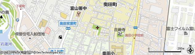 奥田町公園周辺の地図