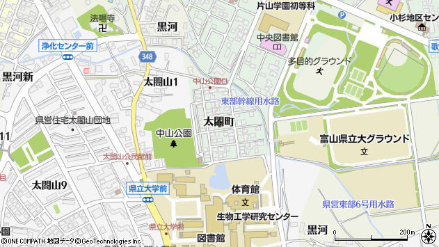 〒939-0361 富山県射水市太閤町の地図