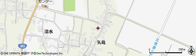 長野県上高井郡小布施町矢島周辺の地図