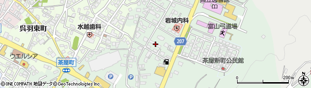 富山県富山市茶屋町64周辺の地図