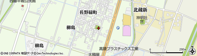 佐野緑町公園周辺の地図