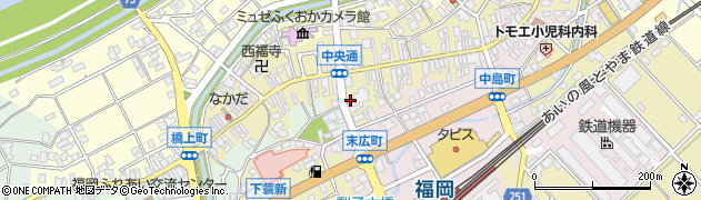 中野理容院周辺の地図