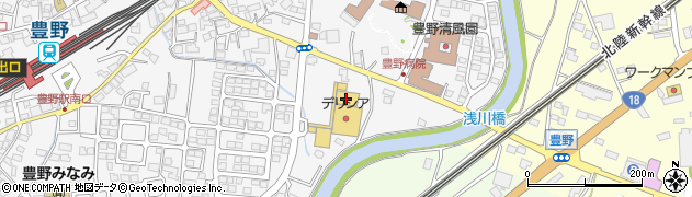 ダイソーデリシアガーデン長野豊野店周辺の地図