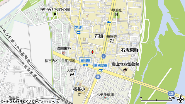 〒930-0892 富山県富山市石坂の地図