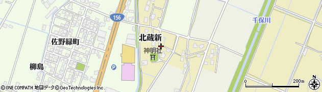 富山県高岡市北蔵新周辺の地図