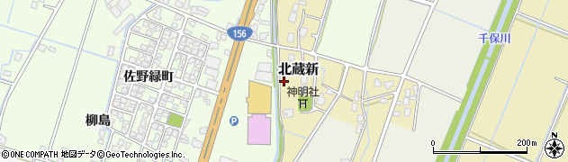 富山県高岡市北蔵新43周辺の地図