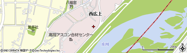 富山県高岡市西広上周辺の地図