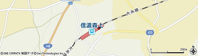 信濃森上駅周辺の地図