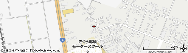 栃木県さくら市氏家3450-191周辺の地図