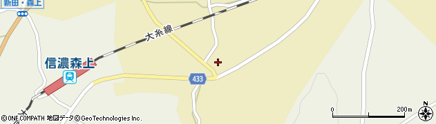 長野県白馬村（北安曇郡）塩島周辺の地図