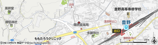 長野県長野市西町周辺の地図