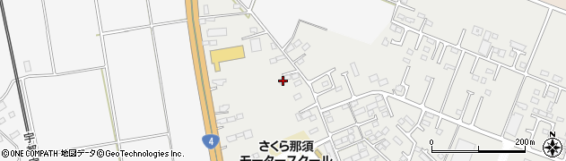 栃木県さくら市氏家3450-37周辺の地図