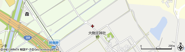 石川県かほく市狩鹿野（ホ）周辺の地図