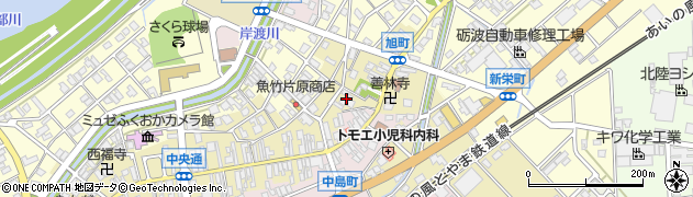 富山県高岡市大蔵町周辺の地図