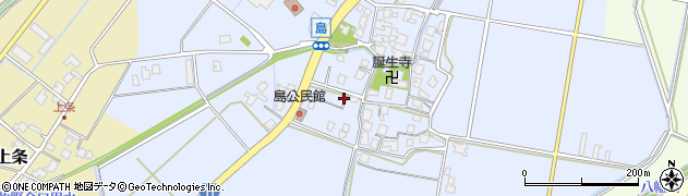 富山県射水市島周辺の地図