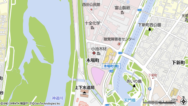 〒930-0806 富山県富山市木場町の地図