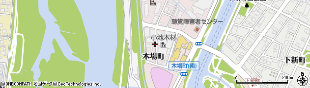 富山県富山市木場町周辺の地図