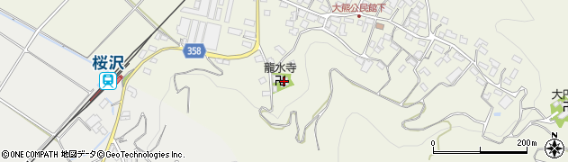 竜水寺周辺の地図