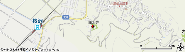 龍水寺周辺の地図