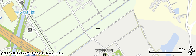 石川県かほく市森（南）周辺の地図