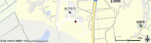石川県かほく市上山田ラ周辺の地図