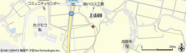 石川県かほく市上山田（ロ）周辺の地図