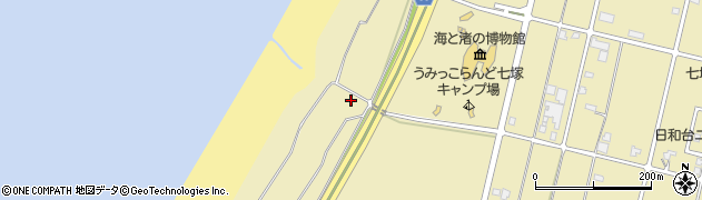石川県かほく市白尾ム周辺の地図