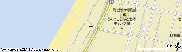 石川県かほく市白尾（ム）周辺の地図