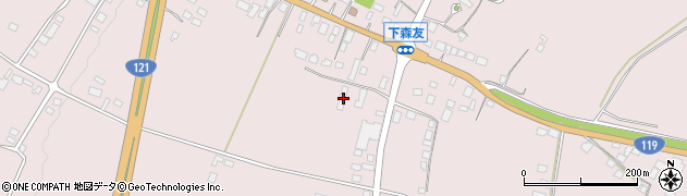 栃木県日光市森友324周辺の地図