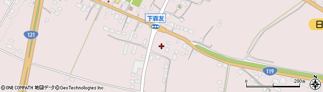 栃木県日光市森友258周辺の地図
