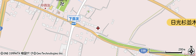 栃木県日光市森友1242周辺の地図