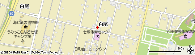 石川県かほく市白尾ネ105周辺の地図