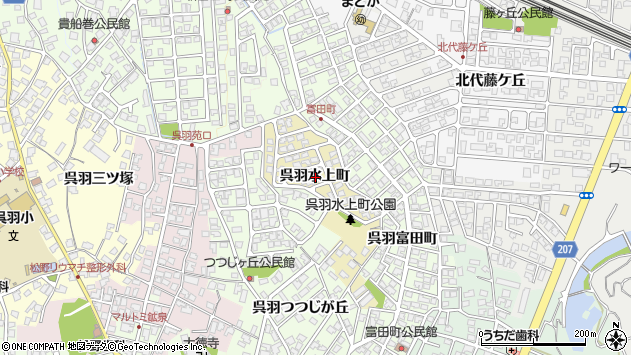 〒930-0124 富山県富山市呉羽水上町の地図