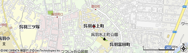 富山県富山市呉羽水上町周辺の地図