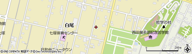 石川県かほく市白尾ネ68周辺の地図