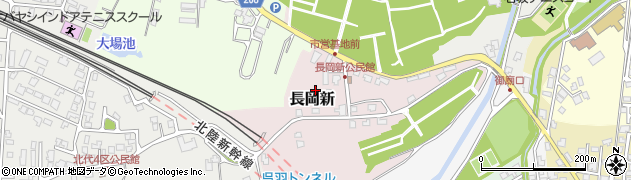 富山県富山市長岡新周辺の地図