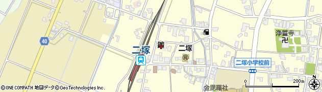 富山県高岡市鎧周辺の地図