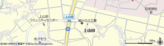 石川県かほく市上山田フ62-2周辺の地図