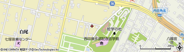 石川県かほく市白尾ネ14周辺の地図