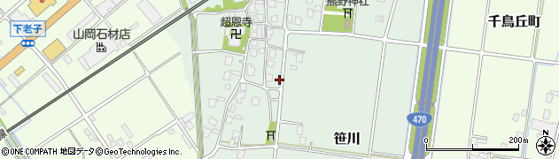 富山県高岡市笹川177周辺の地図