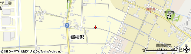 富山県中新川郡上市町郷柿沢周辺の地図