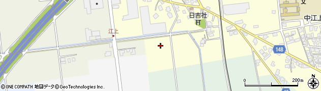 富山県上市町（中新川郡）中江上周辺の地図