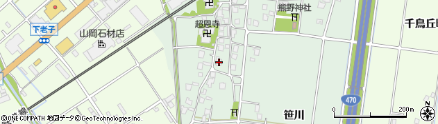富山県高岡市笹川143周辺の地図