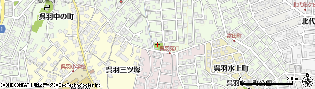 呉羽苑公園周辺の地図